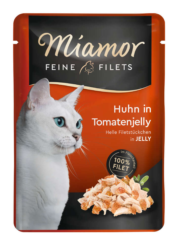 Miamor Katzen-Nassfutter Feine Filets Huhn in Tomatenjelly